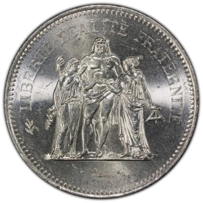 Francia 1977 50 Fr Gad-88 F-427 certificado PCGS MS66 Foto 1 de 2