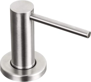 Soap Dispenser for Kitchen Sink Brushed Nickel Stainless Steel Countertop Pump - Picture 1 of 12