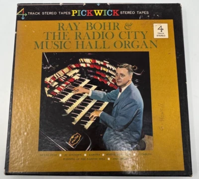 Ray Bohr Radio City Music Hall Organ Reel To Reel Tape 4 Track Stereo Tested - Bild 1 von 4