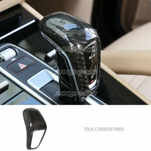 Real Carbon Fiber Inner Gear Shift Knob Cover Trim For Porsche Cayenne 2019-2023 - Picture 1 of 5