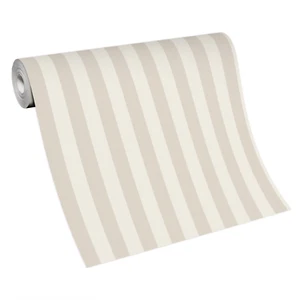 Vliestapete Streifen seidenglanz Optik gestreift creme beige Versailles 10290-02 - Bild 1 von 5