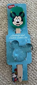 BEST BRANDS DISNEY MICKEY Themed Silicone Spatula & Cookie Cutters Set/New - Picture 1 of 3