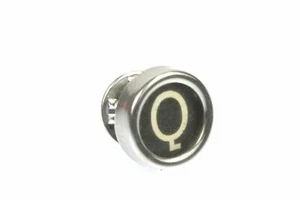 Wish Letter ABC Brooch Miniblings Pin Badge Typewriter Key Black - Picture 1 of 9