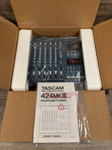 Tascam 424 MK3 Portastudio 4-Track Analog Tape Cassette Recorder MKIII - Picture 1 of 8