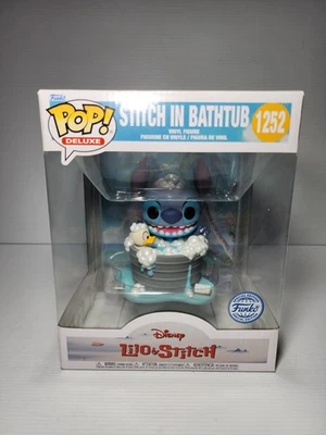 Funko Pop Deluxe Disney Lilo & Stitch- Stitch in Bathtub #1252 Vinyl Figure - image 1 of 4