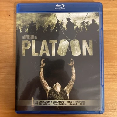 Platoon (Blu-ray, 1986) Oliver Stone. Willem Dafoe, Tom Berenger. Movie Foto 1 de 3
