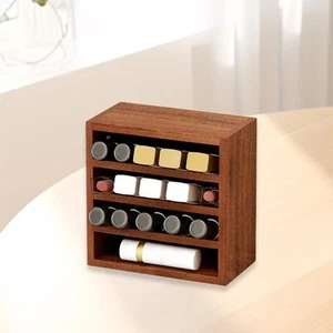 Lipstick Display Case Lipstick Holder Wooden 4 Tier Makeup Organizer Lipstick - Bild 1 von 7