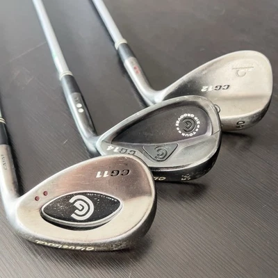 Cleveland Wedge Set 52/56/60 CG11 CG12 CG14 Dynamic Gold Shafts White Grips - Image 1 of 4