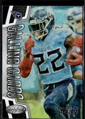 2023 Panini Certified #CALL-1 Derrick Henry Calling Cards - Image 1 of 2