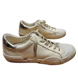 Dolce Vita Damen Zina Plüsch Sneaker, geschnittenes Leder, weiß, Größe 8 - Bild 1 von 15