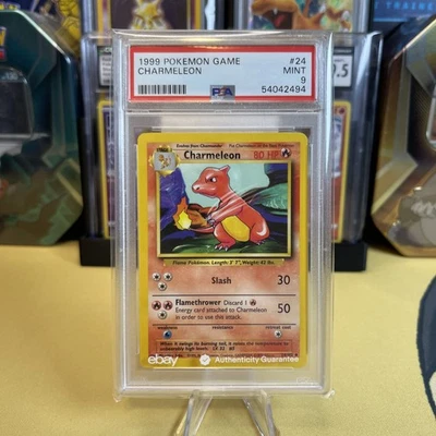 Juego Pokémon Shadowless #24 Charmeleon 1999 PSA 9 primera edición imprescindible Foto 1 de 4