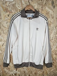 Mens Adidas Originals Classics Cream Track Jacket Size Large - Imagen 1 de 6
