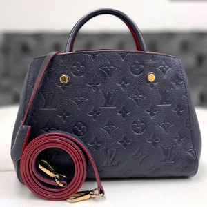 LOUIS VUITTON Montaigne BB Marine Rouge monograma bidireccional Empreinte M42747 - Imagen 1 de 6