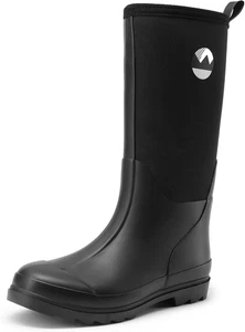 Stivali Da Pioggia Donna Alti Fino Al Ginocchio Stivali Con Circonferenza Gambal - Foto 1 di 12