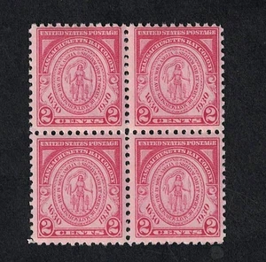 A Nice 1930 2¢ Massachusetts Bay Mint Never Hinged w OG Block-of-4 -- Scott #682 - Picture 1 of 1