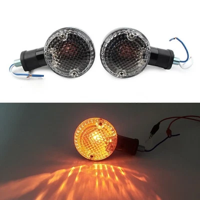 2x Black Turn Signal Light lens Blinker Amber Lamp Fits Yamaha Bolt XVS950 14-18 Foto 1 de 4