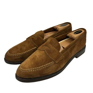 Alden Nueva Inglaterra Zapatos Hombre 6243F Ocio Penny Mocasines Tabaco Gamuza 10.5 D - Imagen 1 de 23