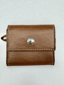 Tommy Hilfiger Geldbörse braun Echtleder Portemonnaie Schlüsselanhänger Wristlet P2 - Bild 1 von 6