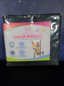Honeyera Chair Pocket Soft Plush Animal Storage Black New Sealed - Picture 1 of 3