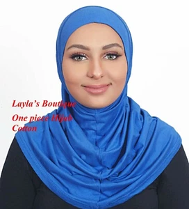 Muslimische Frauen ** reine Baumwolle** One Piece Al Amira Hijab (USA-Verkäufer) - Bild 1 von 24