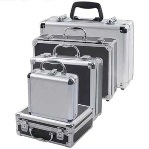 Aluminium Werkzeugkoffer Tragbar Werkzeugkiste Aluminium Hart Aktenkoffer Aufbewahrungskoffer - Bild 1 von 11