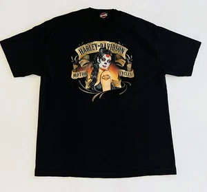 VTG 2015 Harley Davidson Men’s XL Black Tee~Worth HD~Kansas City, MO - Picture 1 of 8