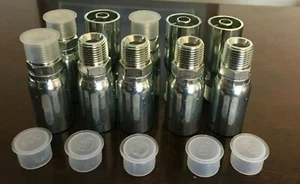 # MP-08-08, 10 PK, 1/2" Hose x 1/2" NPT Male Pipe Hydraulic Hose Fittings HY - Picture 1 of 3