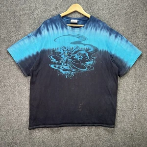Vintage Disney Villain Shirt Mens XL Black 90s Hades Tie Dye Disney Parks RARE - Picture 1 of 6
