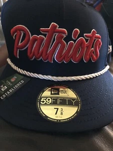 New England Patriots offizielle NFL Sideline Home 59FIFTY eng anliegende Mütze Gr. 7 3/8 neu - Bild 1 von 2