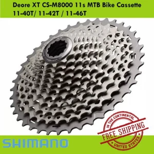 SHIMANO Deore XT CS-M8000 11s MTB Bike Cassette 11-40T/ 11-42T / 11-46T - Picture 1 of 3