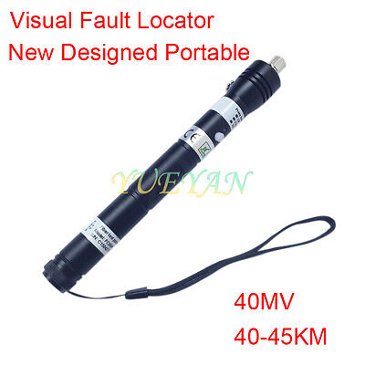 40mW 40~45KM Handheld Visual Fault Locator VFL Red  Light Fiber Optic Cable Test • 99.65£