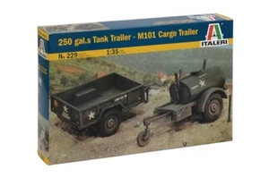 ITALERI 250 gal.s Tank Trailer - M101 Cargo Trailer Nr.: 229 1:35 - Imagen 1 de 4