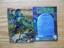 SIGNED 1995 CHAOS COMICS EVIL ERNIE GLOW CHROME CARD #47 PAUL PELLETIER ART, POA