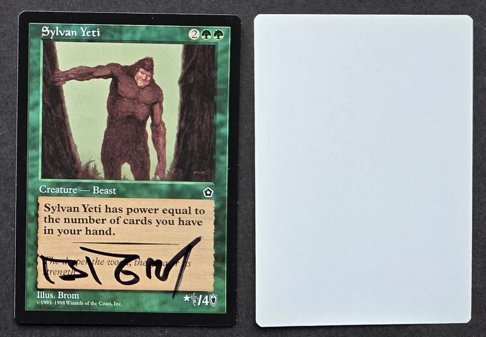 Signed MTG Magic Brom Artist Proof _ Portal 2 Second Age _ SYLVAN YETI _ 1/50! - Image 1 of 2