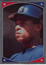 1987 Topps Sticker Rickey Henderson Test Issue/Hard Back #147 NM/MT NY YANKEES