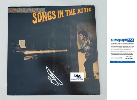 BILLY JOEL AUTOGRAPH SIGNED SONGS IN THE ATTIC VINYL LP ALBUM RECORD ACOA Cover