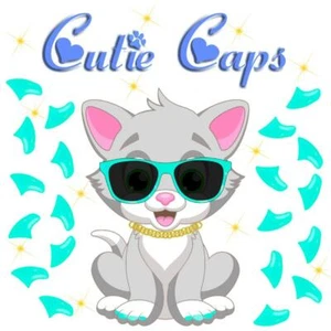 Cutie Caps 40 pack Aqua Soft Nail Defense Guard for Cat Paws / Claws - Picture 1 of 1
