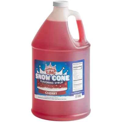 Carnival King 1 Gallon Cherry Snow Cone Syrup - Image 1 of 2