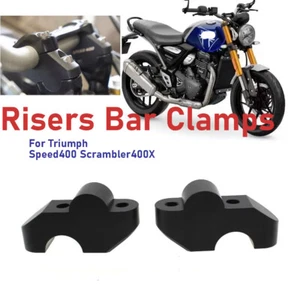 For Triumph Speed400 Scrambler400X Handlebar Risers Bar Clamps Height Up 30 MM - Picture 1 of 8