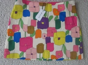 Milly of New York Tulip Flower Textured Cotton Lined Mini Skirt Sz Small NWT - Picture 1 of 8