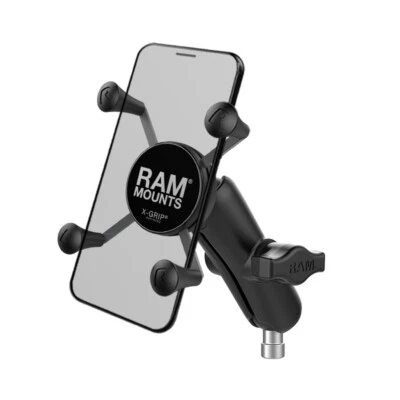 RAM X-Grip Phone Mount with Motorcycle Handlebar Clamp Base - Image 1 of 2