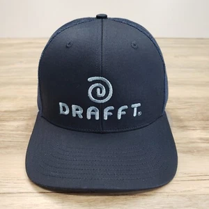 Drafft Beverages Hat Cap Snap Back Blue Mesh Back Embroidered Logo Adjustable - Picture 1 of 7
