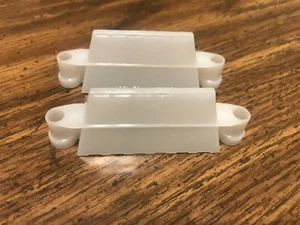 Set of 2 Gottlieb White Tent Style Pinball Lane Guides C15648W ( NEW ) - Picture 1 of 2