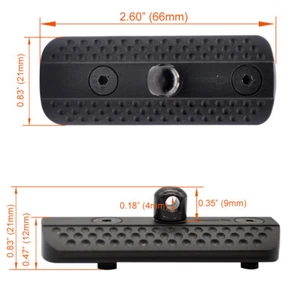 New Design Aluminum Bipod Adapter Mount Sling Stud For Keymod/M-lok - Picture 1 of 6