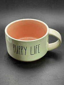 Rae Dunn x Peanuts Snoopy Puppy Life Mug Woodstock Pale Pink 3” H 16 oz - Picture 1 of 6