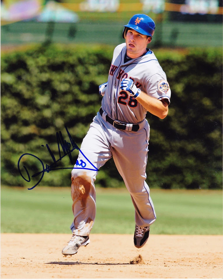 DANIEL MURPHY NEW YORK METS ACCIÓN FIRMADO 8X10 Foto 1 de 1