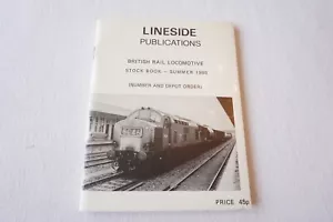 1980 Lineside Publications British Rail Spotters Book No Underlinings - Picture 1 of 8