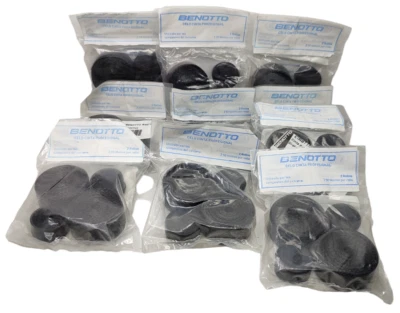 Paquete de 10 cintas de manillar Benotto negras texturizadas para violonchelo bicicleta eroica de colección Foto 1 de 4