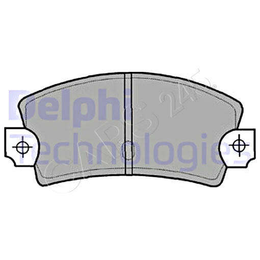 Juego de pastillas de freno de disco DELPHI para LANCIA FIAT Beta H.P.E. Cupé Spider Sw 791864 Foto 1 de 1