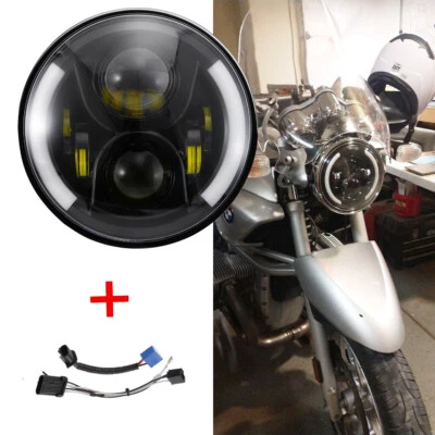 Farol de motocicleta O Ring sinal de seta para R1150 R1200 R Nine T 14-16 LED 7" - Imagem 1 de 4